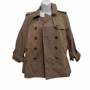 Burberry Women's Tan Double-Breasted Jacket